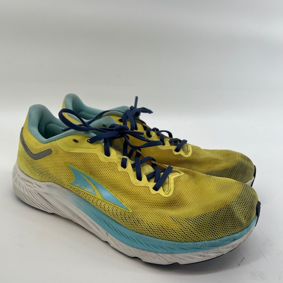 Altra Shoes - Altra Rivera 3‎ Women's 9.5 Running Shoes Yellow Blue Lace Up Athletic Sneakers
